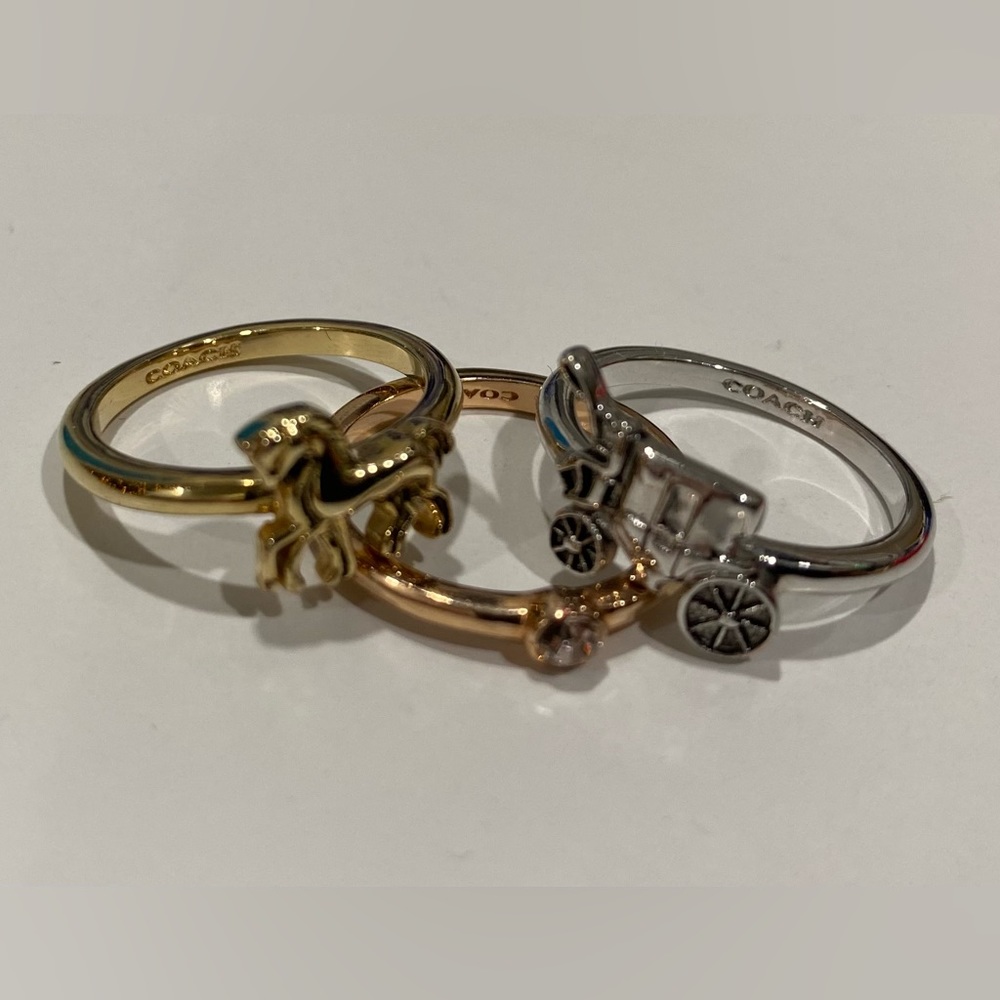 Coach Horse and Carriage Ring set - Picture 3 of 7